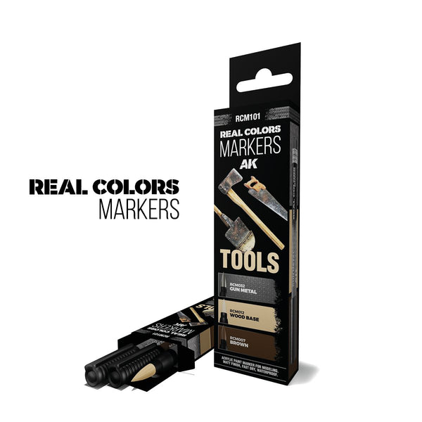 AK RCM101 REAL COLORS MARKERS TOOLS SET 3