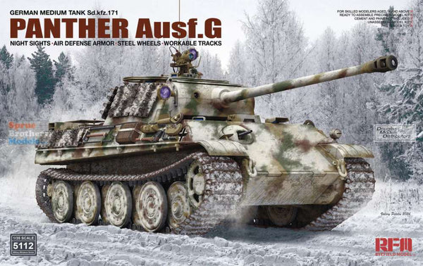 1/35 RFM Panther Ausf.G Sd.Kfz.171 with Night Sights and AD Armor