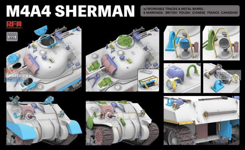 RFMRM5119 1/35 Rye Field Model M4A4 Sherman