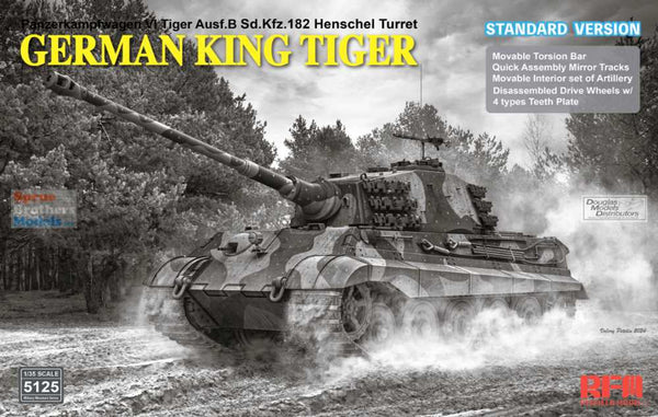 RFMRM5125 1/35 Rye Field Model King Tiger Sd.Kfz.182 Henschel Turret (Standard Version)