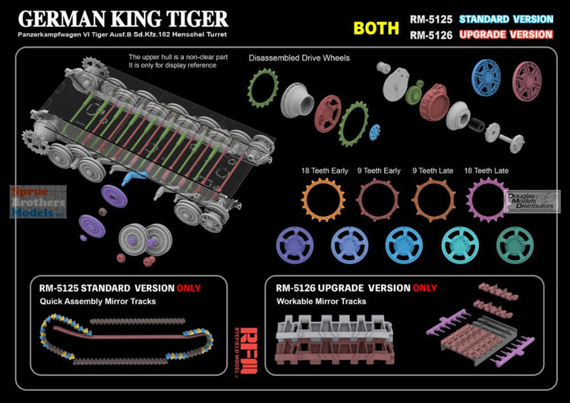 RFMRM5125 1/35 Rye Field Model King Tiger Sd.Kfz.182 Henschel Turret (Standard Version)