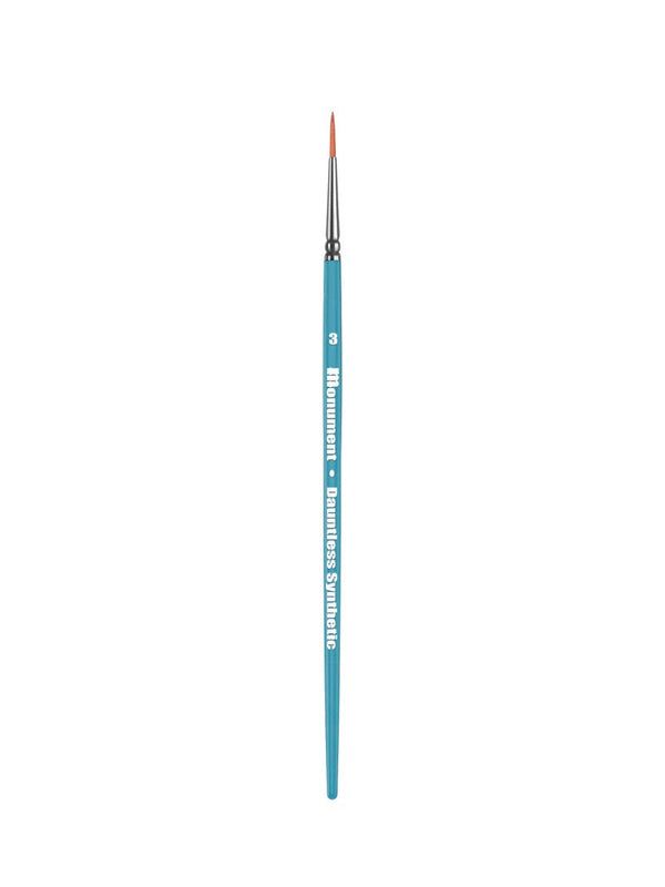 Monument Hobbies Dauntless Series Brushes: Dauntless Synthetic #3 (DNT-SYN-3)