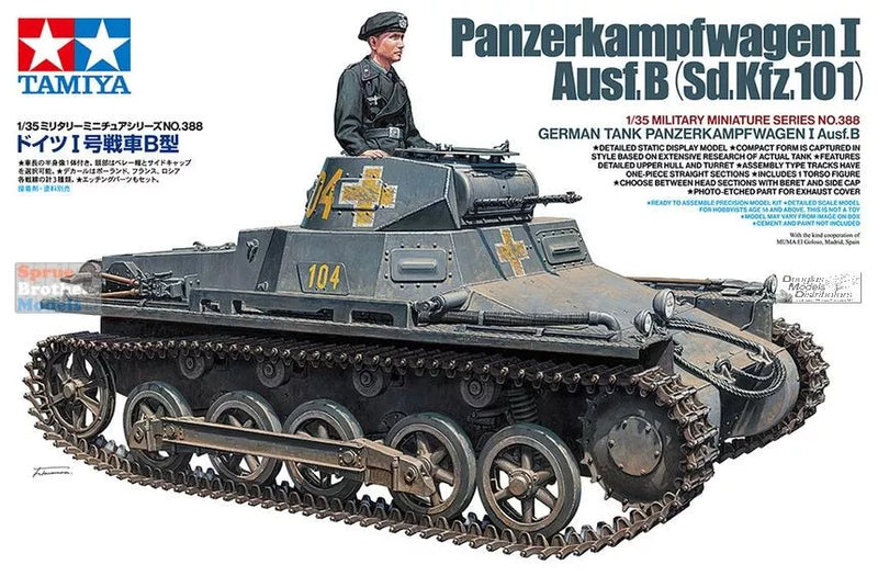TAM35388 1:35 Tamiya Panzerkampfwagen Panzer I Ausf.B Sd.Kfz.101