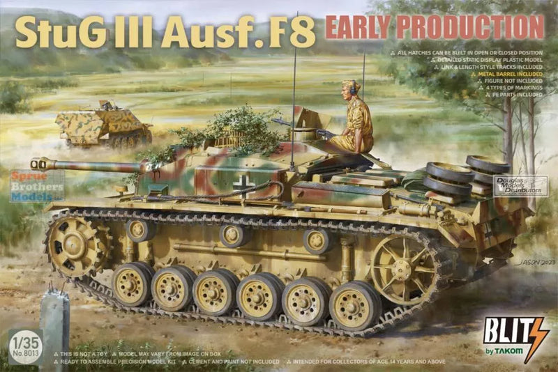 TAK08013 1:35 Blitz de Takom - StuG.III Ausf.F8 Early production