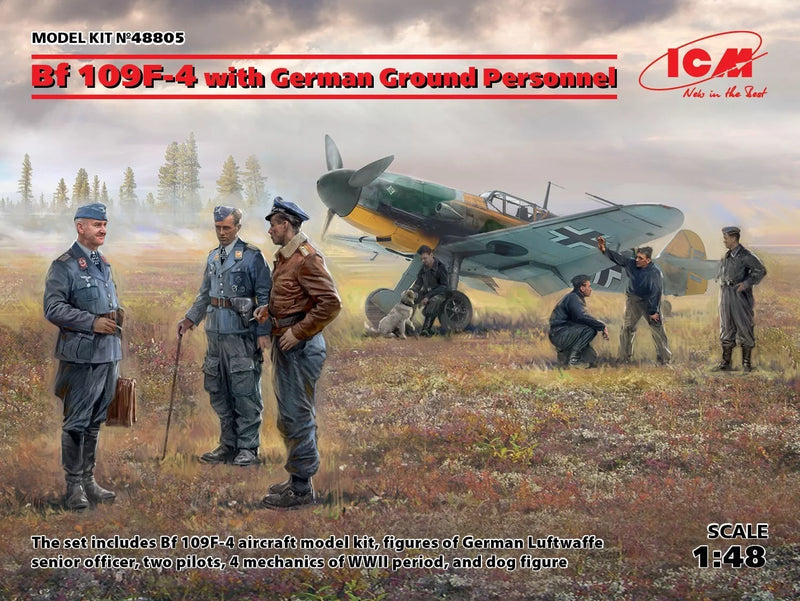 ICM48805 1/48 ICM Bf109F -4 with German Ground Personnel