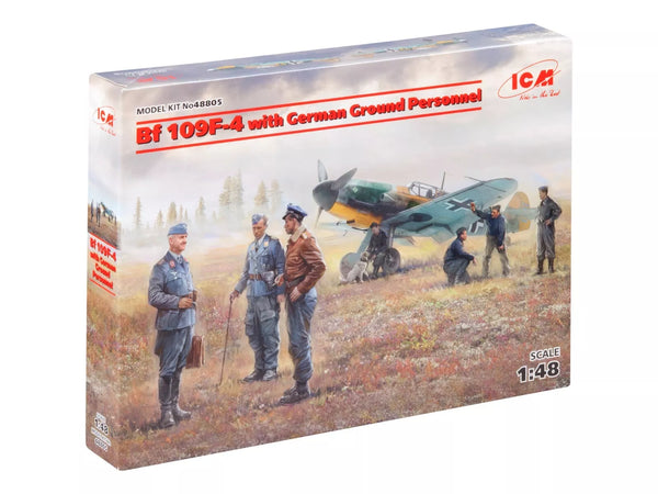 ICM48805 1/48 ICM Bf109F -4 with German Ground Personnel