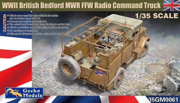 GECKO 1/35 BRITISH BEDFORD MWR FFW RADIO COMMAND TRUCK