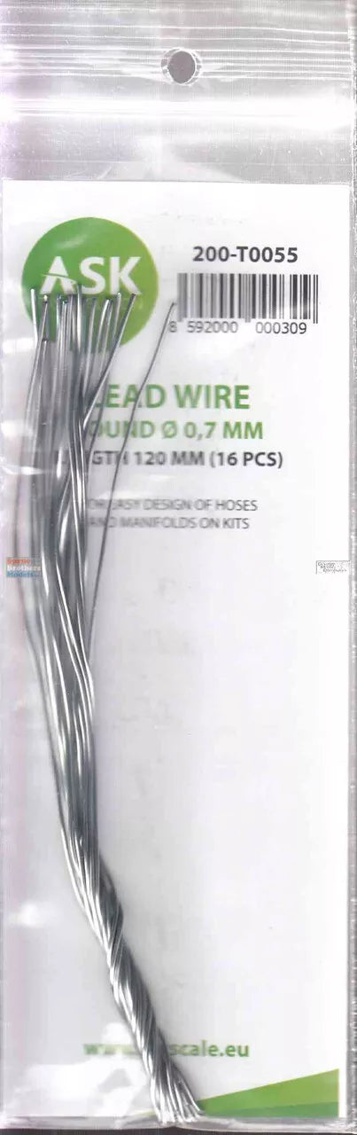 ASKT0055 ASK/Art Scale - Lead Wire 0.7mm x 120mm (16pcs)