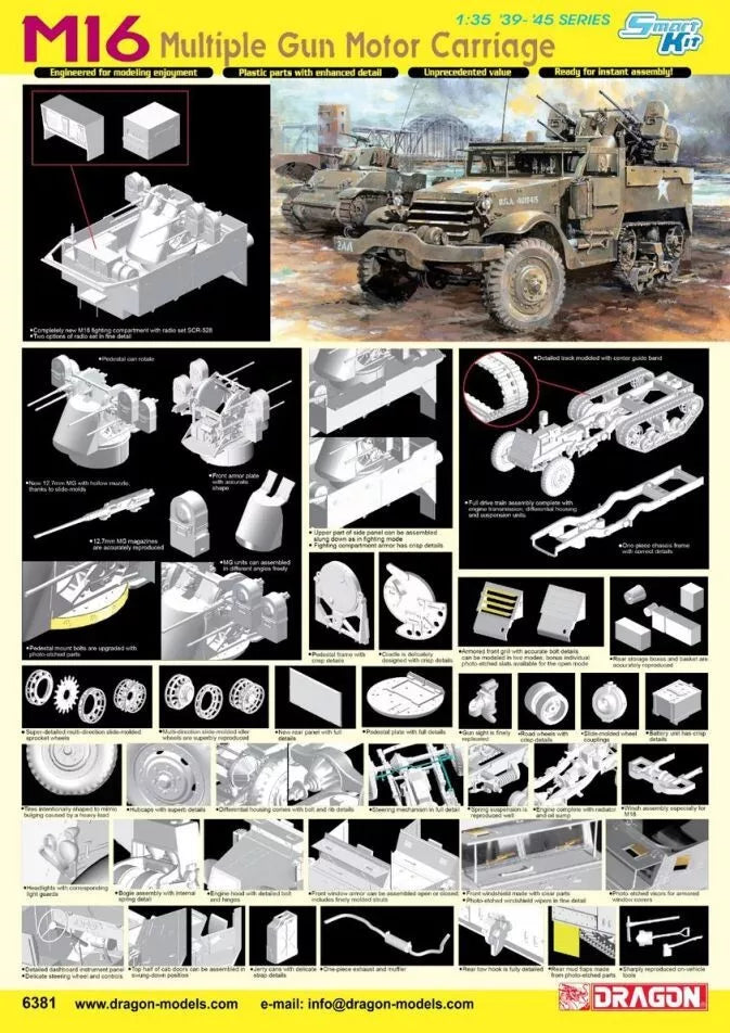 DML6381 1/35 Dragon M16 Multiple Gun Motor Carriage