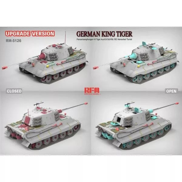 RFMRM5125 1/35 Rye Field Model King Tiger Sd.Kfz.182 Henschel Turret (Upgraded Version)