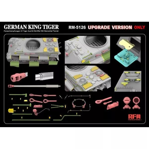 RFMRM5125 1/35 Rye Field Model King Tiger Sd.Kfz.182 Henschel Turret (Upgraded Version)