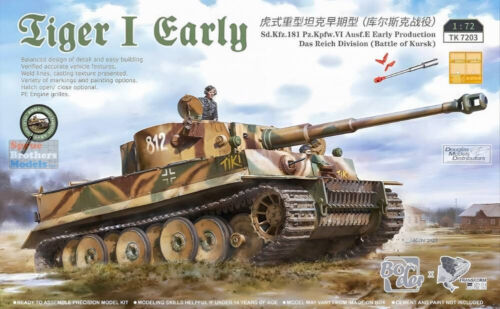 BDMTK7203 1/72 modèle de frontière Tiger I début Koursk