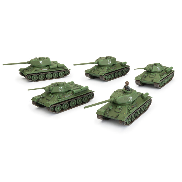 SBX66 T-34 Tank Company (Late War x5 Tanks Plastic)