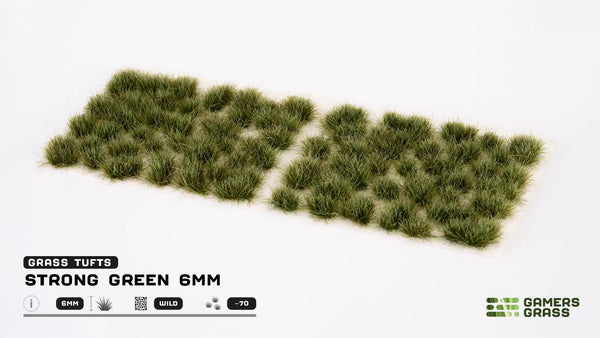 Gamers Grass: Strong Green 6mm Wild GG6-SG