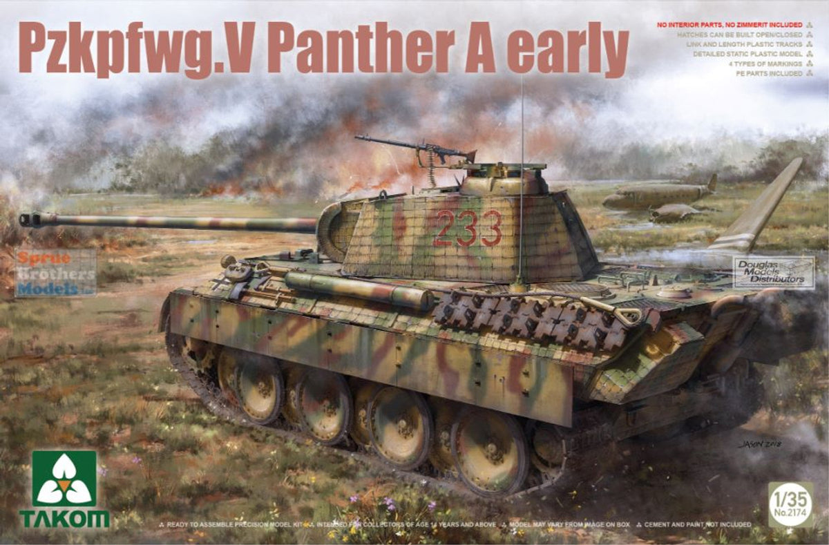 TAK02174 1:35 Takom Pz.Kpfwg.V Panther A Early