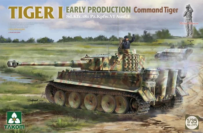 TAK02195 1:35 Takom Tiger I Early Command Tiger Sd.Kfz.267/268