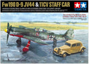 Focke-Wulf Fw190 D-9 JV44 & Citroen 11CV Staff Car Set Tamiya No. 25213 1:48