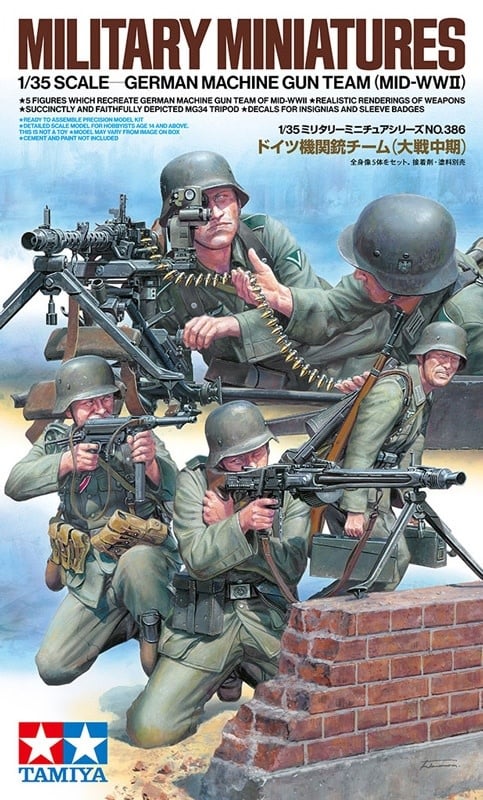 TAM 35386 TAMIYA 1/35 GERMAN MACHINE GUN TEAM SET