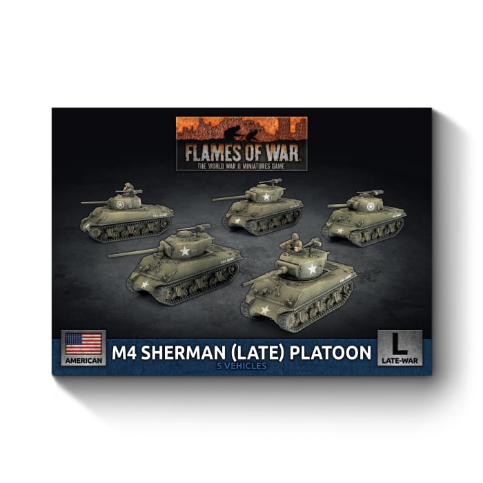 UBX88 M4 Sherman (Late) Platoon (x5 Plastic)