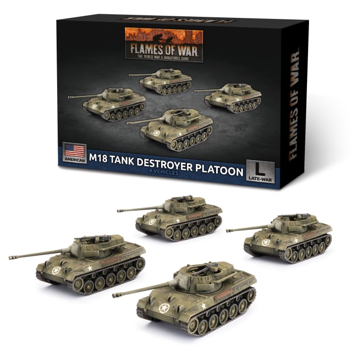 UBX93 M18 Hellcat (76mm) Tank Destroyer Platoon (x4 Plastic)