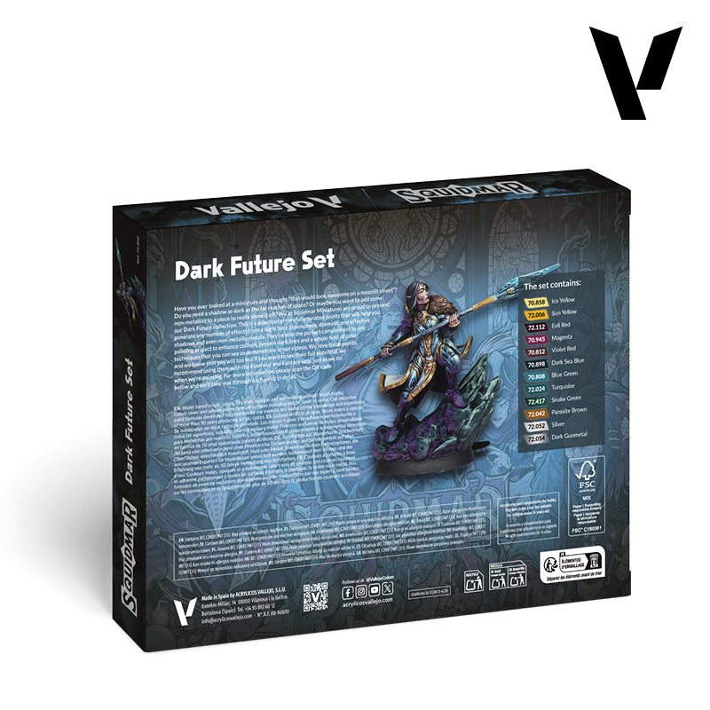 72.202 GAME COLOR SET: DARK FUTURE SET BY SQUIDMAR MINIATURES