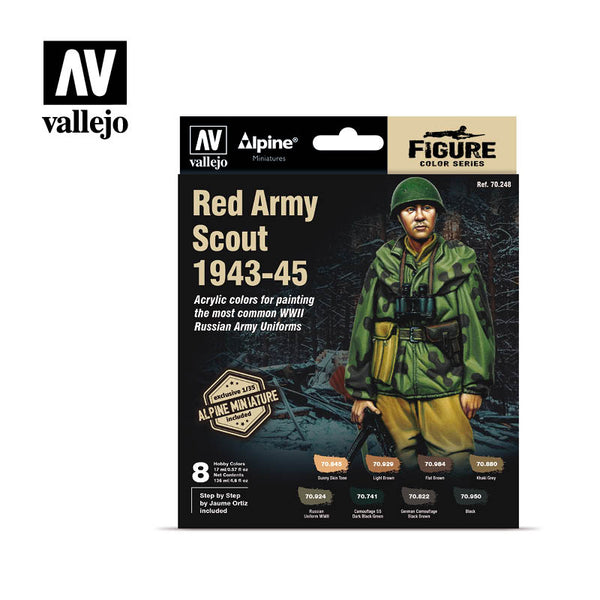 70.248 MODEL COLOR SET: ALPINE RED ARMY SCOUT 1943-45
