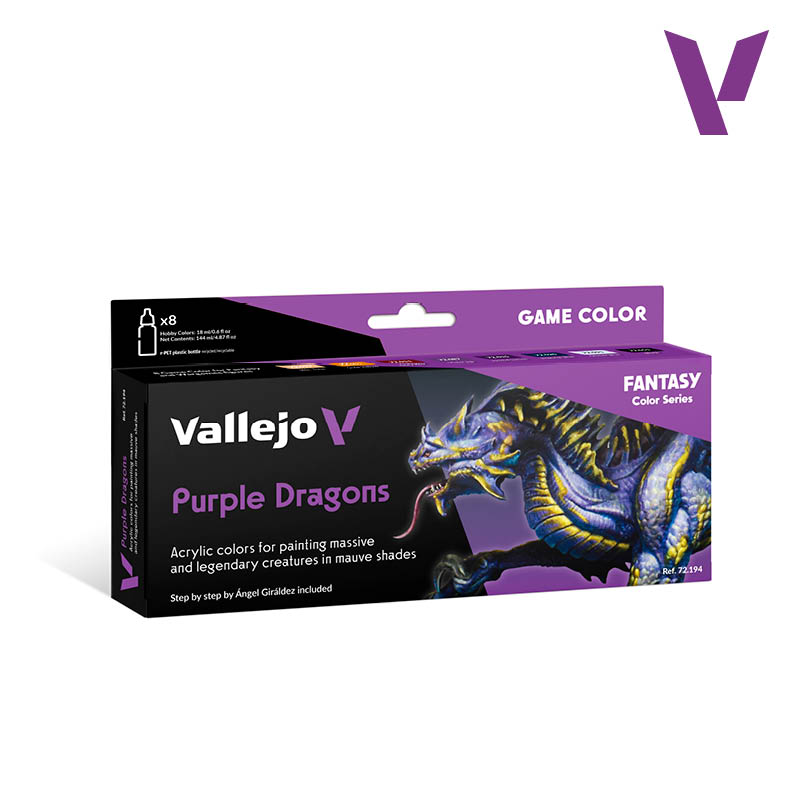 72.194 GAME COLOR SET. PURPLE DRAGONS By A.Giraldez