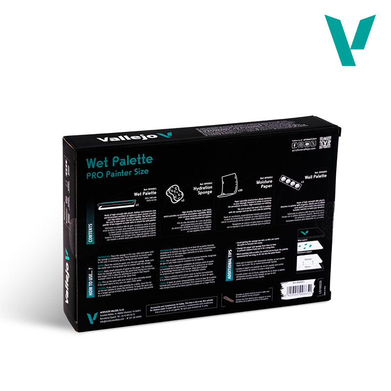 B90001 Wet Palette Pro Pinter Size