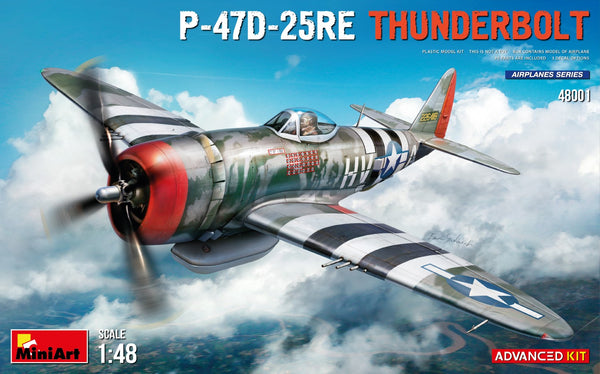 MIA48001 1/48 Miniart P-47D-25RE Thunderbolt (Kit avancé)
