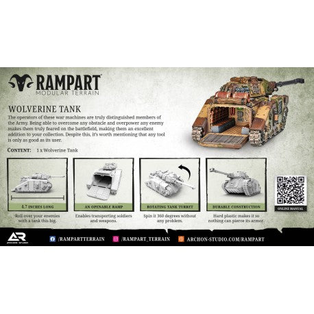 Archon Studio RAMPART Modular: Wolverine Tank