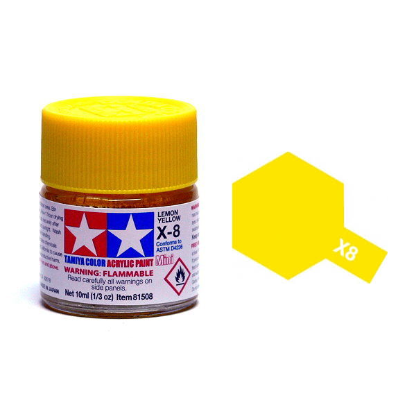 X 8 LEMON YELLOW 23ml