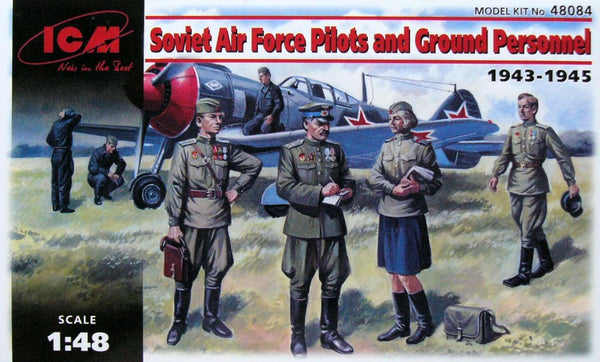 Soviet Air Force Pilots and Ground Personnel 1:48