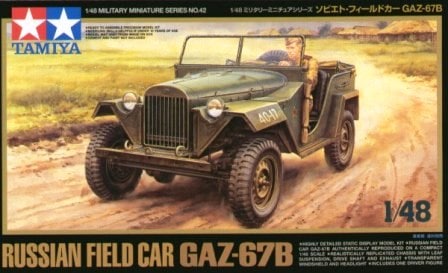 Voiture de campagne russe GAZ-67B 1/48