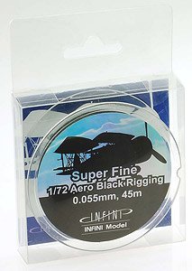 Super Fine 1/72 Aero Black Rigging CABLE ELASTICO