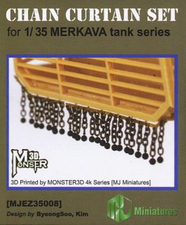 1:35 MJ Miniatures Chain Curtain Set for Merkava Tanks