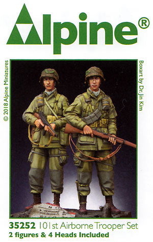 Alpine 1/35 35252 Ensemble de soldats aéroportés américains 101e