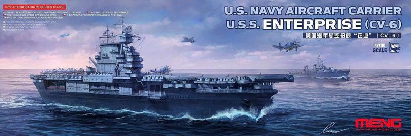Meng  1:700 US WW2 Aircraft Carrier USS Enterprise CV-6