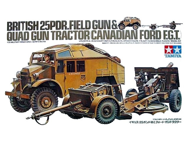 25 pdr. Field Gun &amp; Quad Gun Tractor 1:35