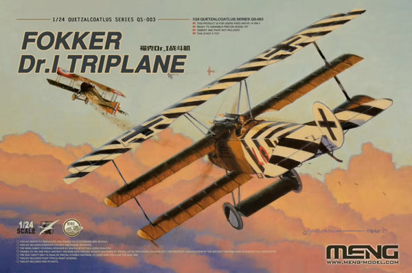 Meng Model 1/24 Fokker Dr.I Triplane