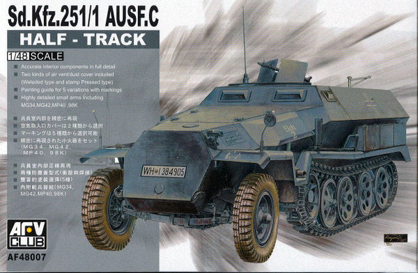 AFV 1/48 Club Sd.kfz.251/1 Ausf.C Demi-Piste