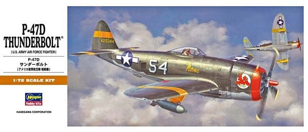 1:72 Hasegawa P-47D Thunderbolt Bubbletop