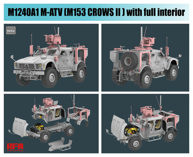 RFM 1/35 M1240A1 M-ATV M153 CROWS II (intérieur complet)