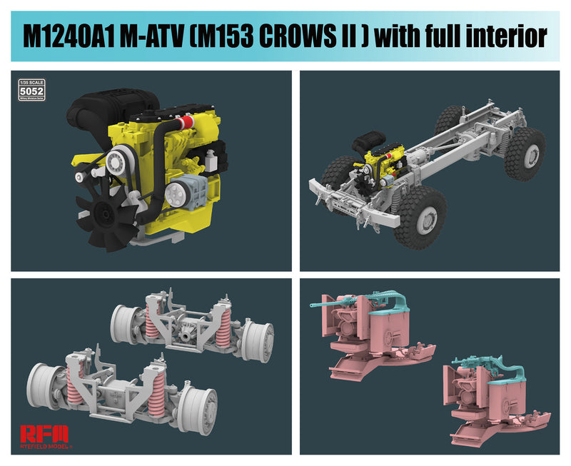 RFM 1/35 M1240A1 M-ATV M153 CROWS II (intérieur complet)