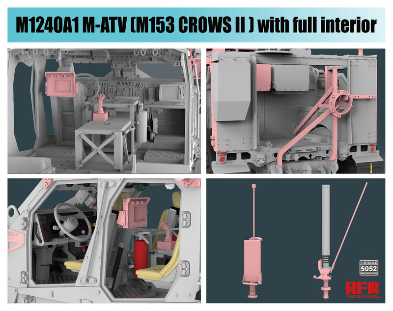 RFM 1/35 M1240A1 M-ATV M153 CROWS II (intérieur complet)