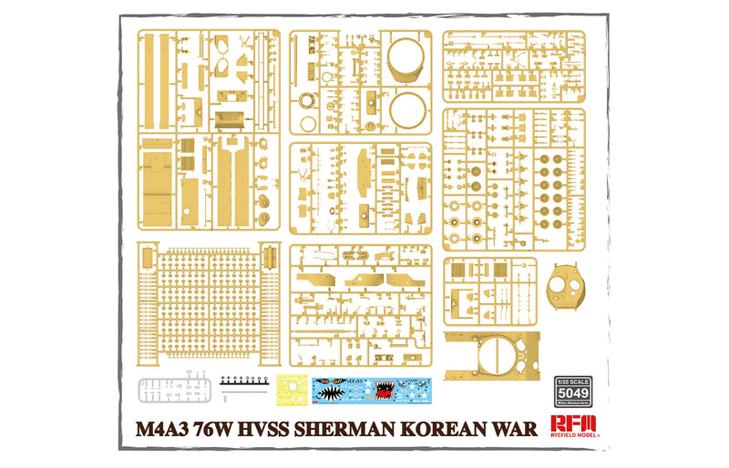 RFM-5049 M4A3 76W HVSS SHERMAN GUERRE DE CORÉE