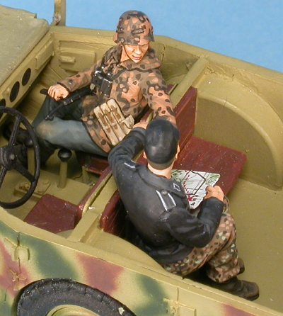 German Officer with Tank Crew