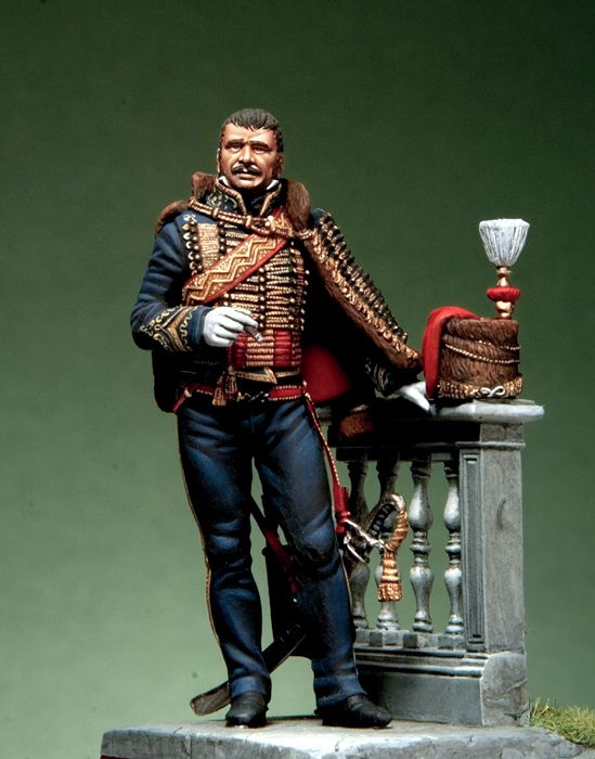 Officier du 7e Hussards, 1815 54 mm