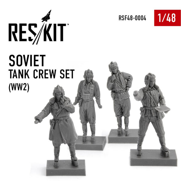 RES/KIT F48-0004 Ensemble équipage de char soviétique (WW2) 1/48