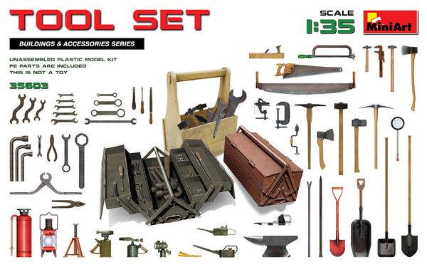 Ensemble d'outils Miniart 1:35