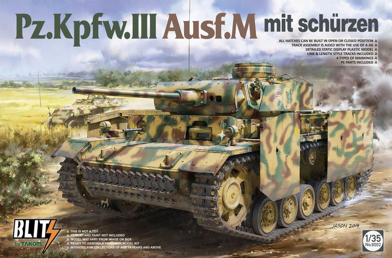 Blitz by Takom 1/35 - Panzer Pz.Kpfw.III Ausf.M mit Schurzen